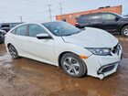 2019 Honda Civc White vin: 2HGFC2F64KH575226