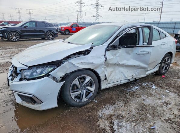 2HGFC2F64KH575226 2019 HONDA CIVC White წინა მარცხენა ხედი სამი მეოთხედიდან