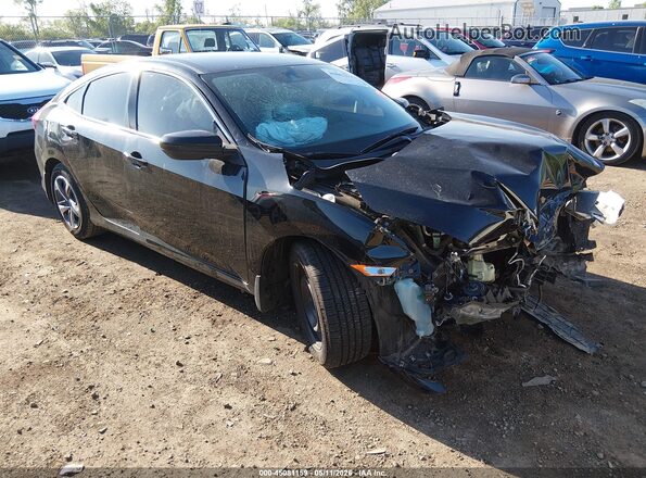 2HGFC2F64LH547962 2020 HONDA CIVIC Черный Передняя правая четверть