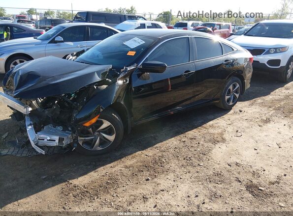 2HGFC2F64LH547962 2020 HONDA CIVIC Черный Передняя левая четверть