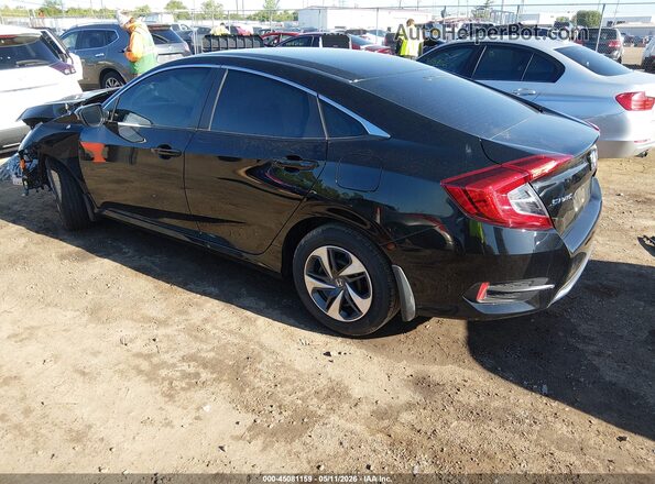 2HGFC2F64LH547962 2020 HONDA CIVIC Черный Задняя левая четверть