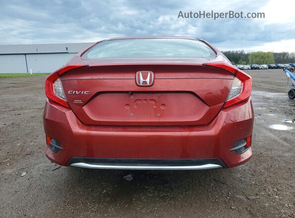 2HGFC2F64MH511562 2021 HONDA CIVIC Red Вид ззаду