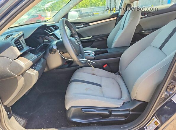 2HGFC2F65KH508831 2019 HONDA CIVIC Blue Вид салону спереду
