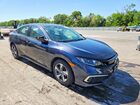 2019 Honda Civic Lx Blue vin: 2HGFC2F65KH508831