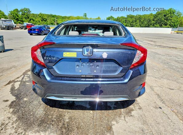 2HGFC2F65KH508831 2019 HONDA CIVIC Blue Вид ззаду