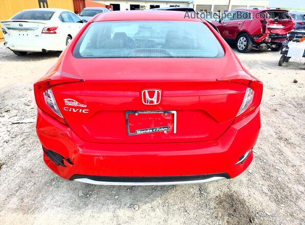 2HGFC2F65LH566097 2020 HONDA CIVIC Red Widok z tyłu