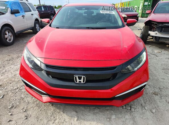 2HGFC2F65LH566097 2020 HONDA CIVIC Red Widok z przodu