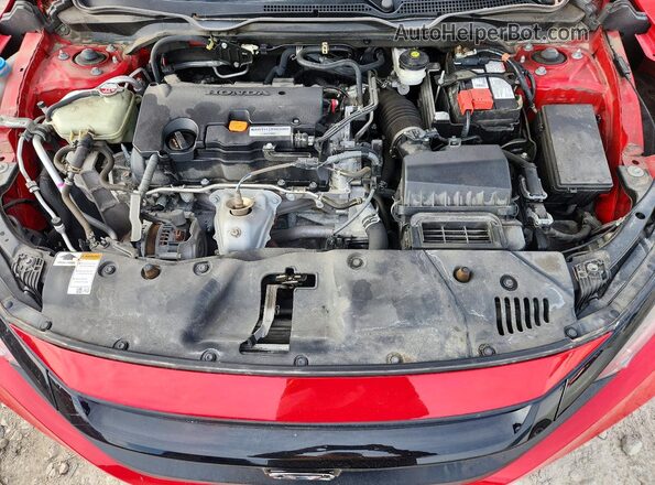 2HGFC2F65LH566097 2020 HONDA CIVIC Red Widok wnętrza z tyłu