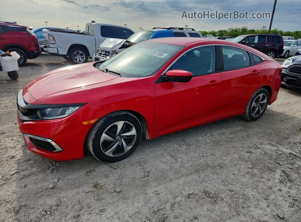 2HGFC2F65LH566097 2020 HONDA CIVIC Red Przód lewy