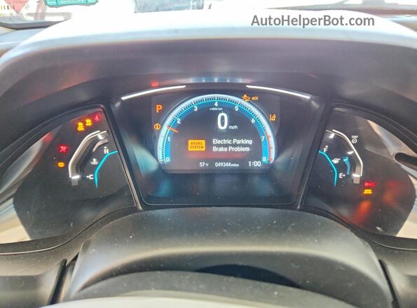 2HGFC2F65MH530671 2021 HONDA CIVIC Красный Вид щитка приборов