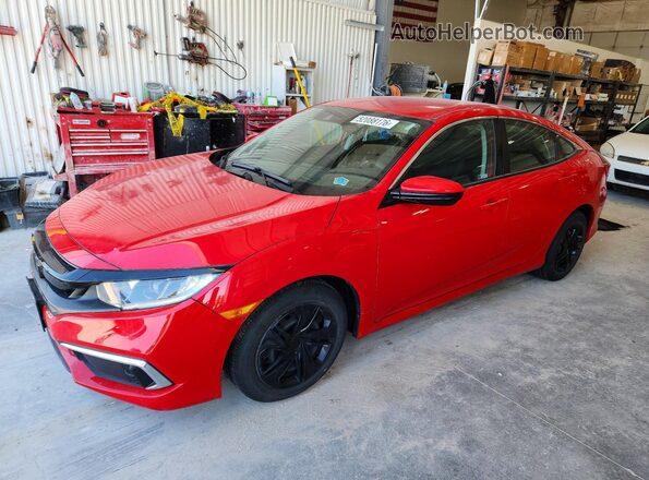 2HGFC2F65MH530671 2021 HONDA CIVIC Красный Передняя левая четверть