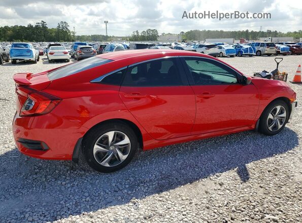 2HGFC2F66KH527095 2019 HONDA CIVIC Красный Задняя правая четверть
