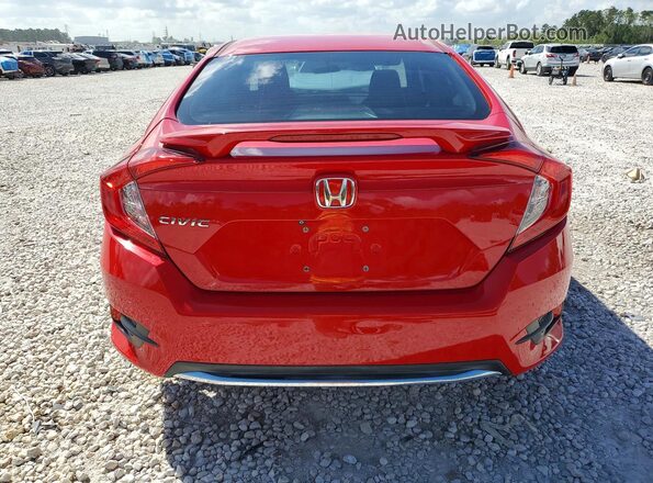 2HGFC2F66KH527095 2019 HONDA CIVIC Красный Вид сзади