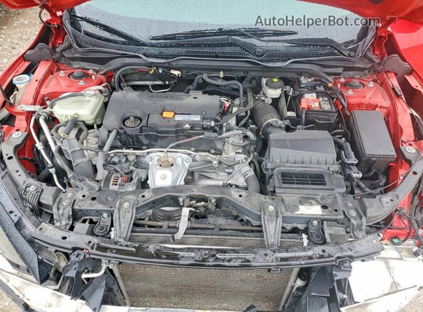 2HGFC2F66LH554993 2020 HONDA CIVIC Красный Вид задней части салона