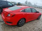 2020 Honda Civic Lx Красный vin: 2HGFC2F66LH554993