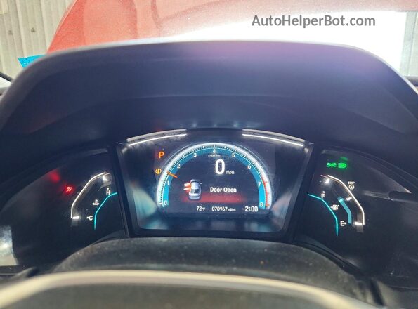 2HGFC2F66LH571969 2020 HONDA CIVIC Red Vista del cuadro de instrumentos