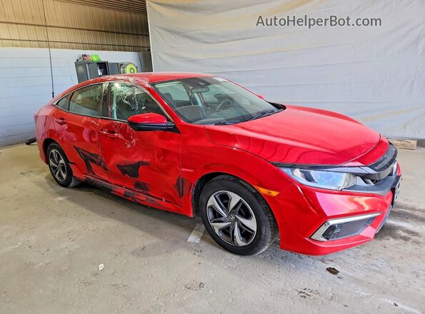 2HGFC2F66LH571969 2020 HONDA CIVIC Red Delantero derecho