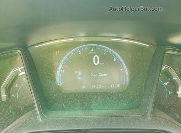 2HGFC2F66MH526418 2021 HONDA CIVIC Black ხელსაწყოთა პანელის ხედი
