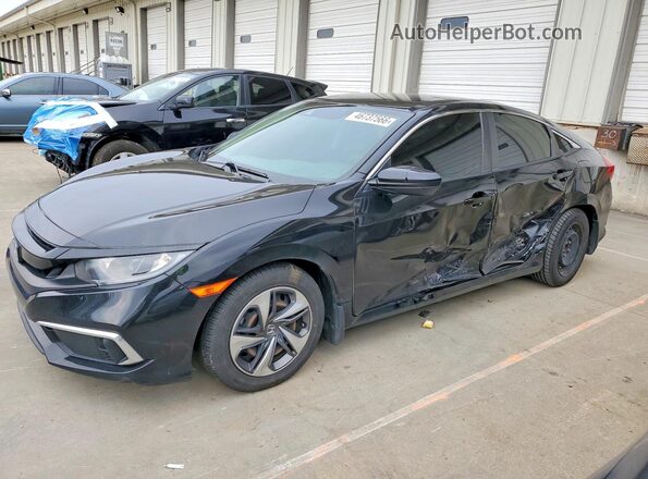 2HGFC2F66MH526418 2021 HONDA CIVIC Black წინა მარცხენა ხედი სამი მეოთხედიდან