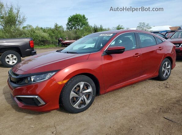 2HGFC2F66MH555692 2021 HONDA CIVIC Maroon Vista tres cuartos delantera izquierda