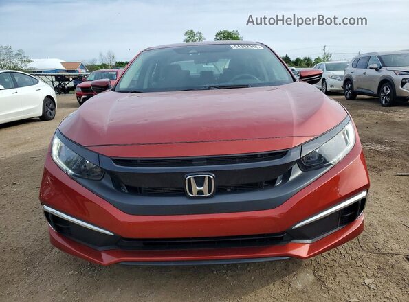 2HGFC2F66MH555692 2021 HONDA CIVIC Maroon Vista frontal
