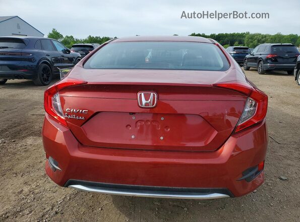 2HGFC2F66MH555692 2021 HONDA CIVIC Maroon Vista trasera
