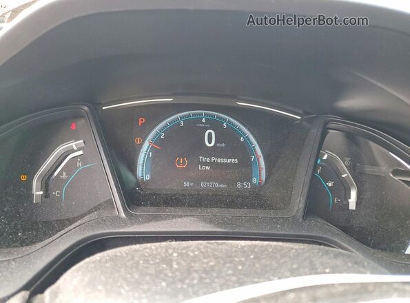 2HGFC2F66MH555692 2021 HONDA CIVIC Maroon Vista del cuadro de instrumentos