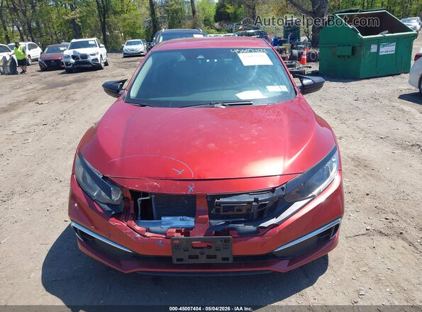 2HGFC2F67LH594922 2020 HONDA CIVIC Красный Вид щитка приборов