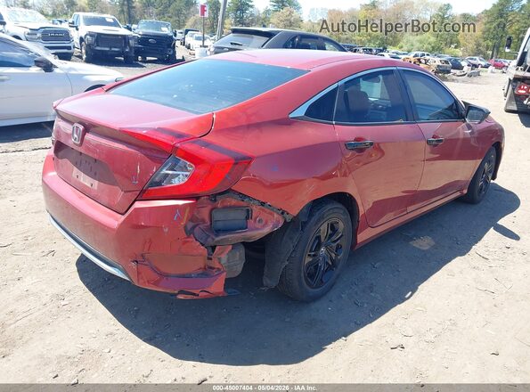 2HGFC2F67LH594922 2020 HONDA CIVIC Красный Задняя правая четверть