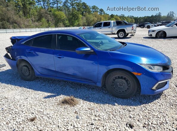 2HGFC2F67LH596184 2020 HONDA CIVIC Blue Front right