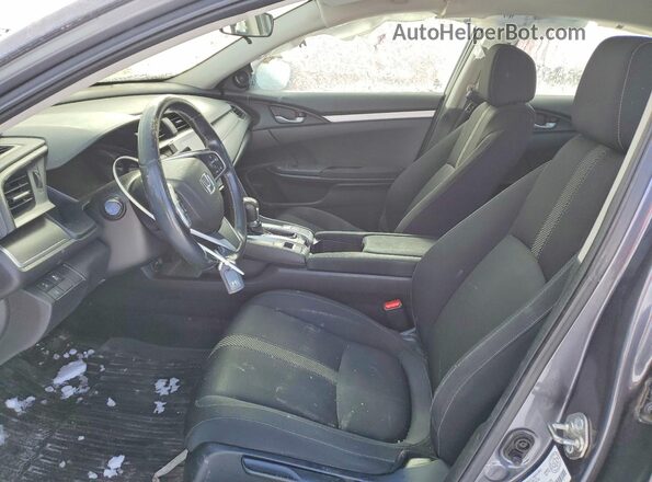 2HGFC2F68JH029320 2018 HONDA CIVIC Серый Вид салона спереди