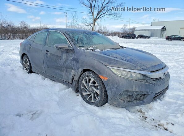 2HGFC2F68JH029320 2018 HONDA CIVIC Серый Передняя правая четверть
