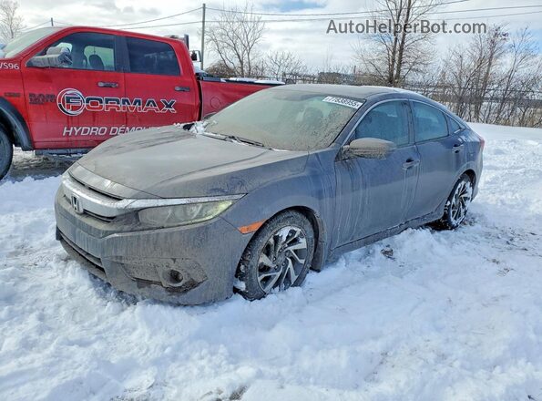 2HGFC2F68JH029320 2018 HONDA CIVIC Серый Передняя левая четверть