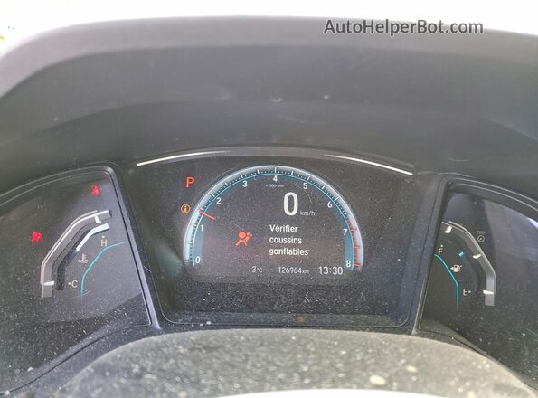 2HGFC2F68JH029320 2018 HONDA CIVIC Серый Вид щитка приборов