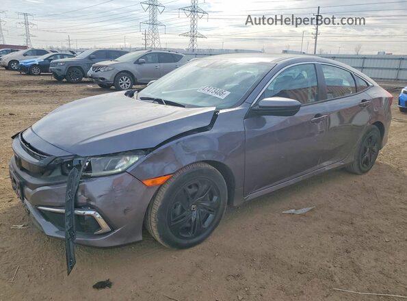 2HGFC2F68LH532025 2020 HONDA CIVIC Gray Передня ліва чверть