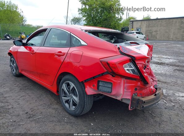 2HGFC2F68MH520149 2021 HONDA CIVIC Красный Задняя левая четверть