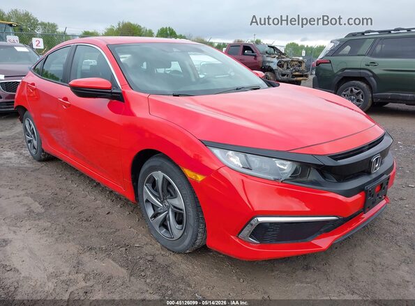 2HGFC2F68MH520149 2021 HONDA CIVIC Красный Передняя правая четверть