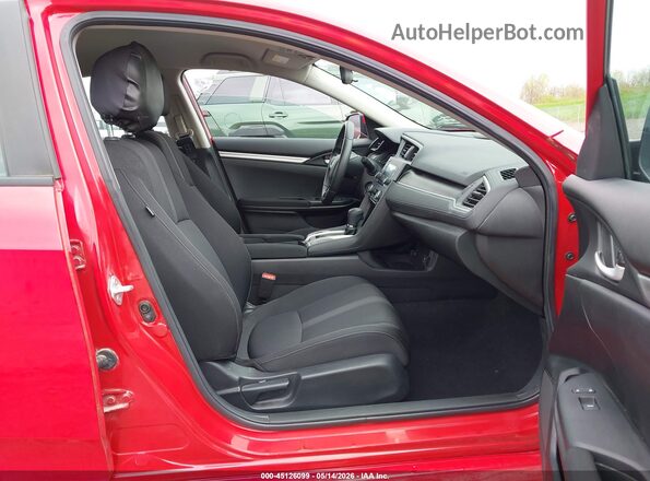 2HGFC2F68MH520149 2021 HONDA CIVIC Красный Вид салона спереди