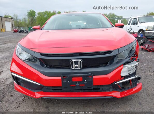 2HGFC2F68MH520149 2021 HONDA CIVIC Красный Вид задней части салона