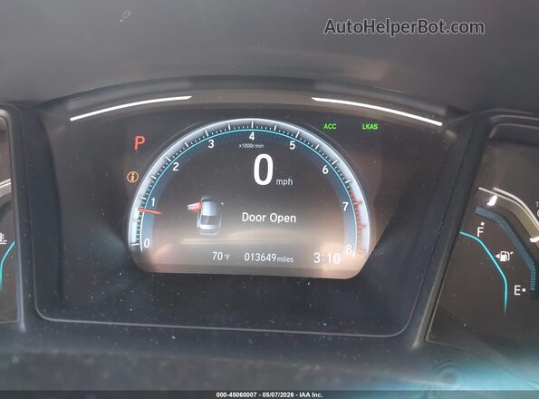 2HGFC2F69KH599361 2019 HONDA CIVIC Blue Vista de los asientos traseros