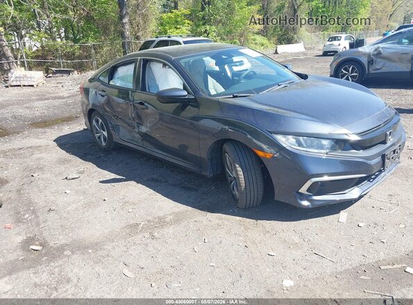 2HGFC2F69KH599361 2019 HONDA CIVIC Blue Delantero derecho