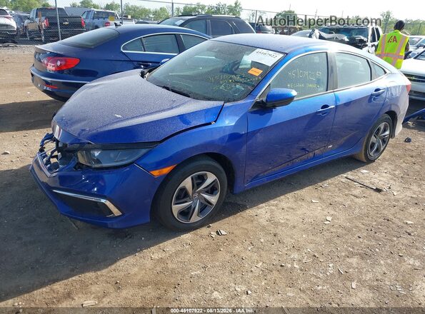 2HGFC2F69LH566622 2020 HONDA CIVIC Dark Blue Front left