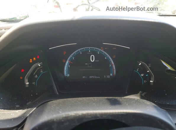 2HGFC2F69LH578415 2020 HONDA CIVIC White Instrument cluster view