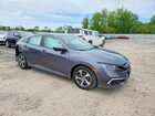 2019 Honda Civic Lx Серый vin: 2HGFC2F6XKH509408