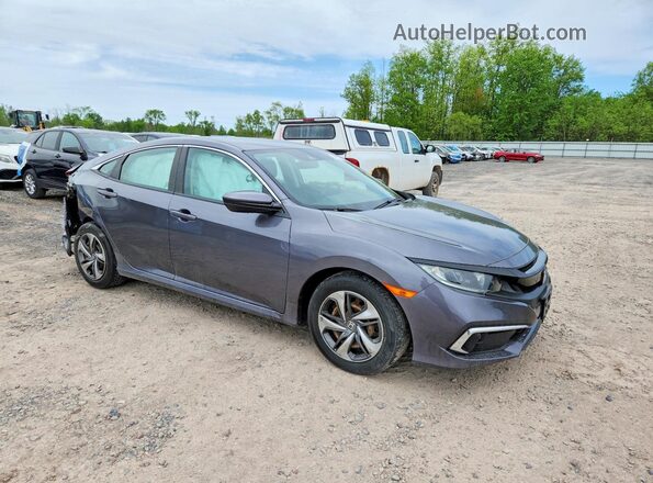 2HGFC2F6XKH509408 2019 HONDA CIVIC Серый Передняя правая четверть