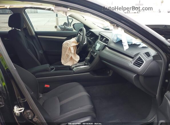 2HGFC2F6XKH557412 2019 HONDA CIVIC Black Widok wnętrza z przodu