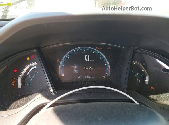 2HGFC2F6XMH525661 2021 HONDA CIVIC Black Widok zestawu wskaźników