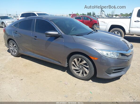 2HGFC2F70GH503312 2016 HONDA CIVIC Серый Передняя правая четверть