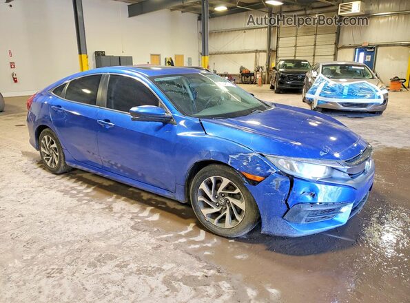 2HGFC2F70HH510665 2017 HONDA CIVIC Синий Передняя правая четверть