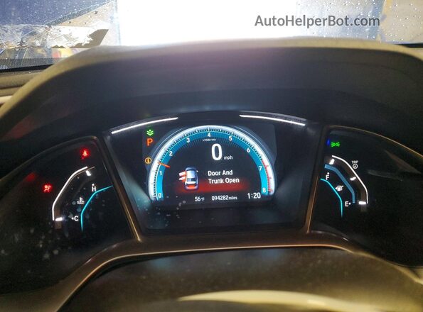 2HGFC2F70HH510665 2017 HONDA CIVIC Синий Вид щитка приборов